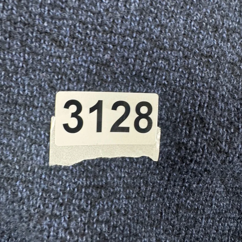 American Eagle Mock Neck Sweater Mens Large Blue Seriously Soft Button Placket